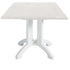 Grosfillex US420004 White Atlanta 36" Square Pedestal Table
