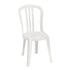 Grosfillex US495004 White Miami Bistro Stacking Chair (case of 4)