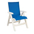 Grosfillex US532004 Blue Belize Folding Sling Chair w/ White Frame (case of 2)