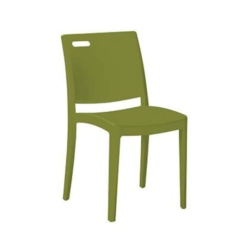 Grosfillex US563282 Cactus Green Metro Stacking Chair (case of 16)