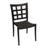 Grosfillex US646017 Black Plazza Stacking Chair (case of 16)