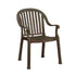 Grosfillex US650037 Bronze Mist Colombo Stacking Armchair (case of 12)