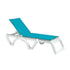 Grosfillex US746241 Turquoise Jamaica Beach Stacking Chaise (Case of 2)