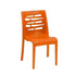 Grosfillex US812019 Orange Essenza Stacking Sidechair (case of 4)