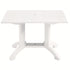 Grosfillex US933004 White Atlanta 48X32 Pedestal Table