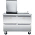 Traulsen UST7218-DD-SB 72" Refrigerated Counter with Stainless Steel Back