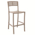 Grosfillex UT638181 French Taupe Vogue Stacking Barstool (case of 8)