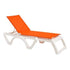 Grosfillex XA031019 Orange Jamaica Beach Stacking Chaise (Case of 16)