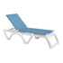 Grosfillex XA031194 Sky Blue Jamaica Beach Stacking Chaise (Case of 16)