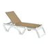 Grosfillex XA031552 Beige Jamaica Beach Stacking Chaise (Case of 16)