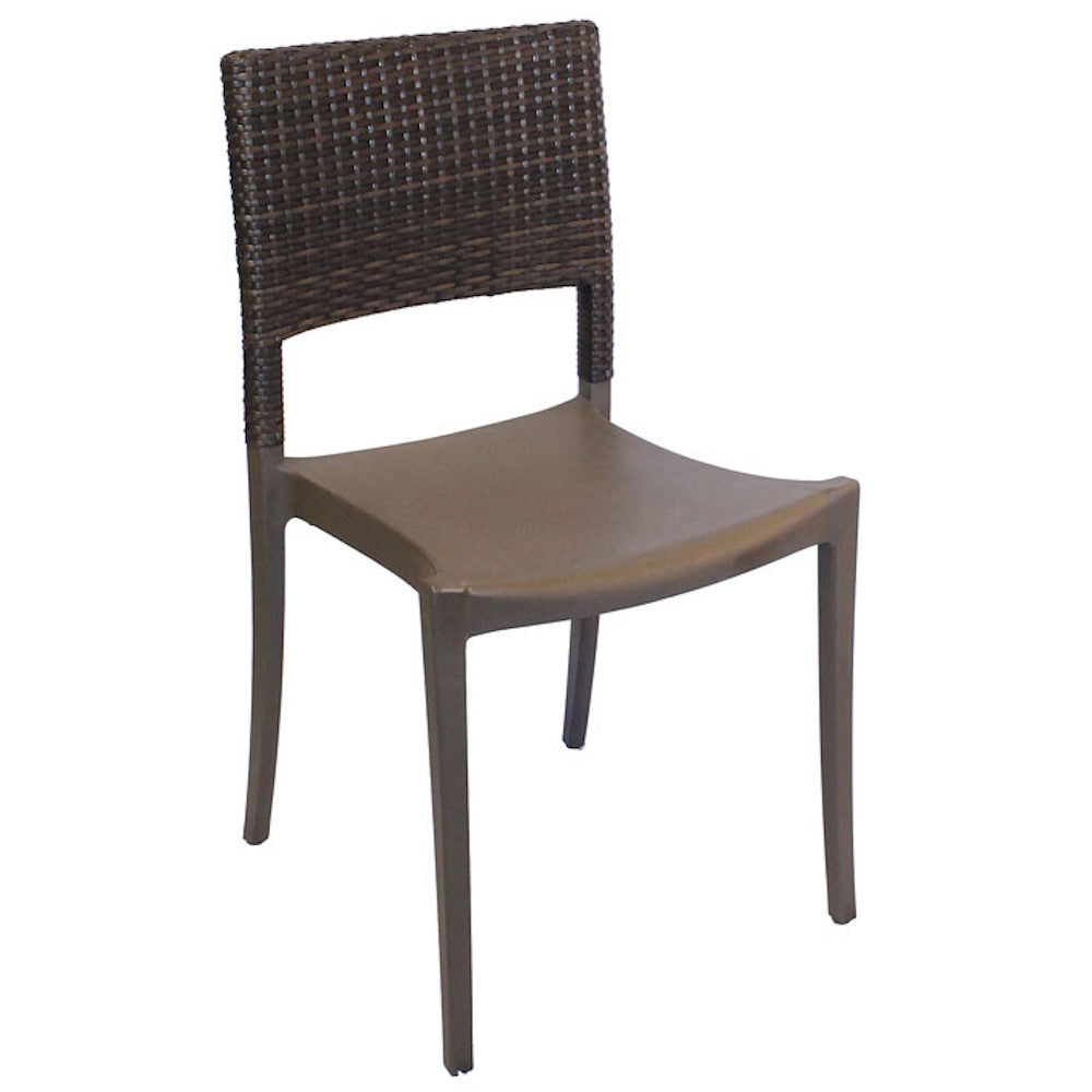 Grosfillex UT925037 Bronze Java Side Chair (Case of 16)