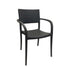 Grosfillex UT926002 Charcoal Java Arm Chair (Case of 16)