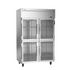 Victory Elite VERSA-2D-HG-HC Two-Section Half Door Reach-In Refrigerator