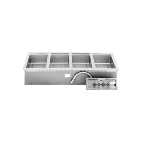 Wells MOD-400TDM Built-In Electric Food Warmer with Manifold Drain- 4 Pan Capacity