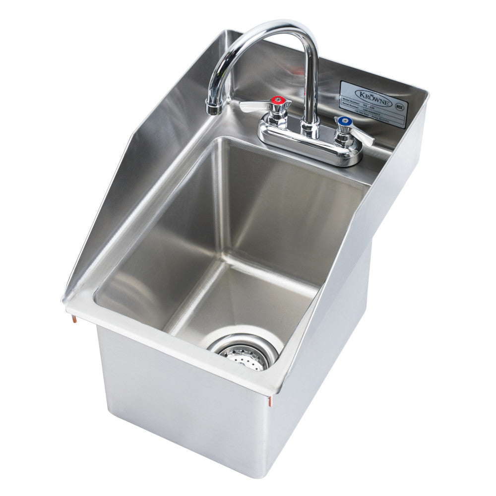 Krowne Metal HS-1220 One Compartment Drop-In Hand Sink